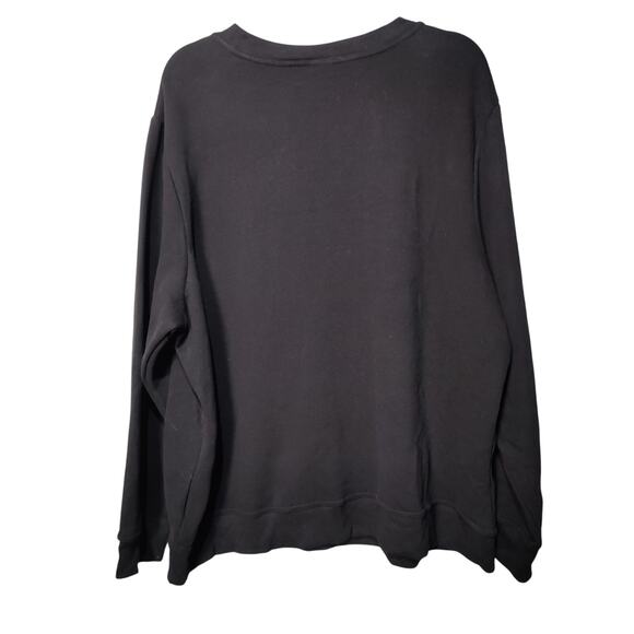 NWT Holiday Editions Plus Sz 2X Black Halloween Witch Sweatshirt Crew Neck Bats - Picture 5 of 5